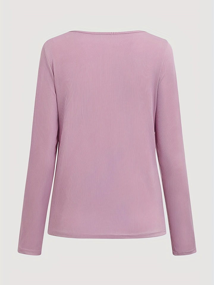 Anneliese | Ribbed Zip-Front Top