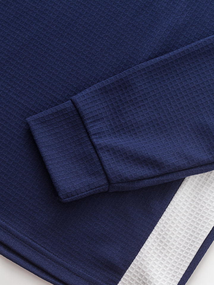 Sawyer | Textured Contrast Henley Shirt