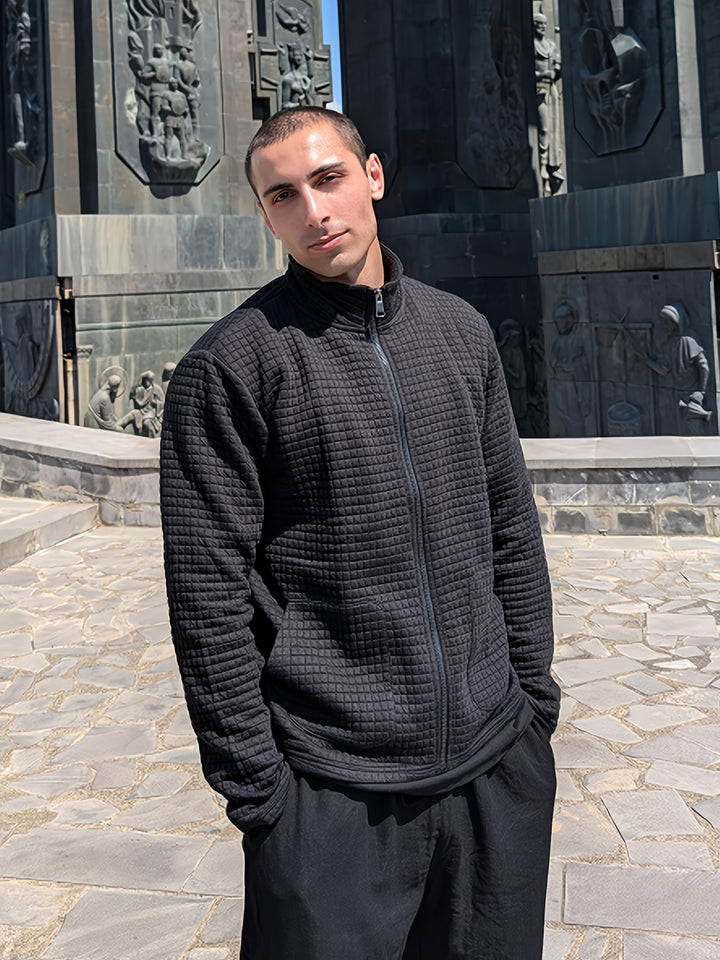 Tobias | Textured Zip-Up Jacket