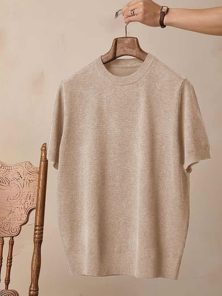 Rowland | Refined Short-Sleeve Knit Top