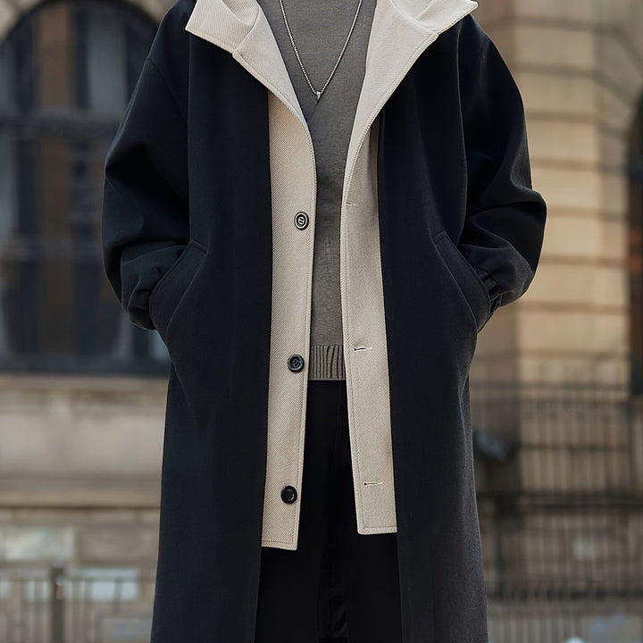 Cornelius | Layered Hooded Longline Coat