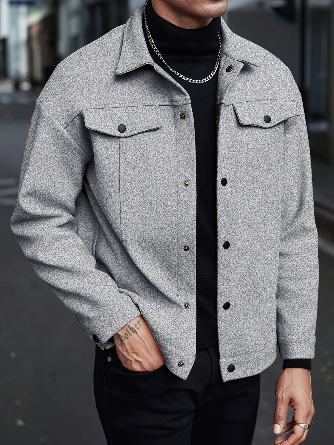 Roderick | Modern Snap-Button Jacket