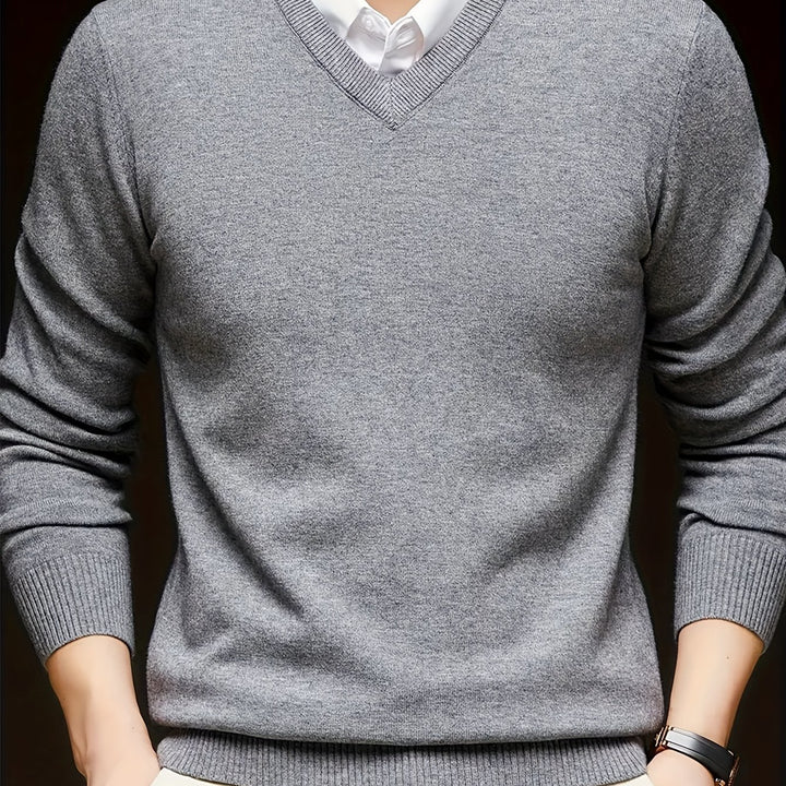 Nigel | Refined V-Neck Jumper
