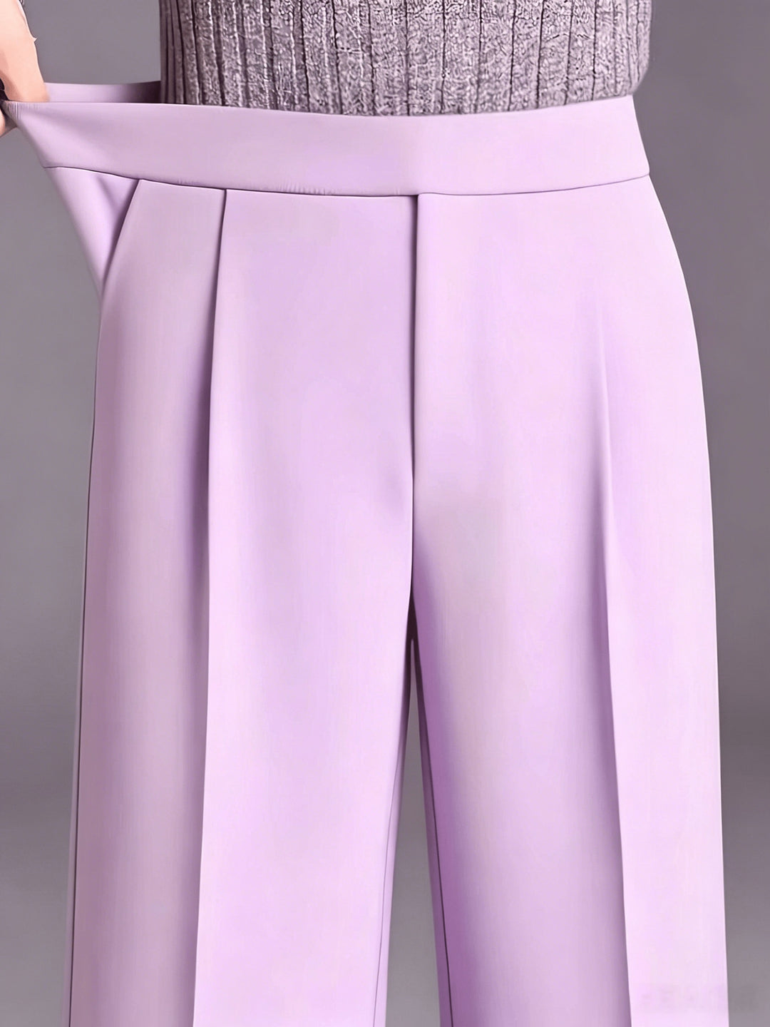 Marlene | High-Waisted Straight-Leg Trousers