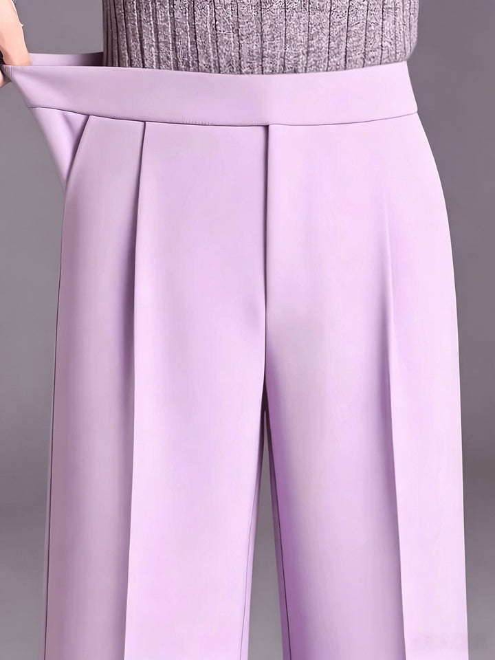 Marlene | High-Waisted Straight-Leg Trousers