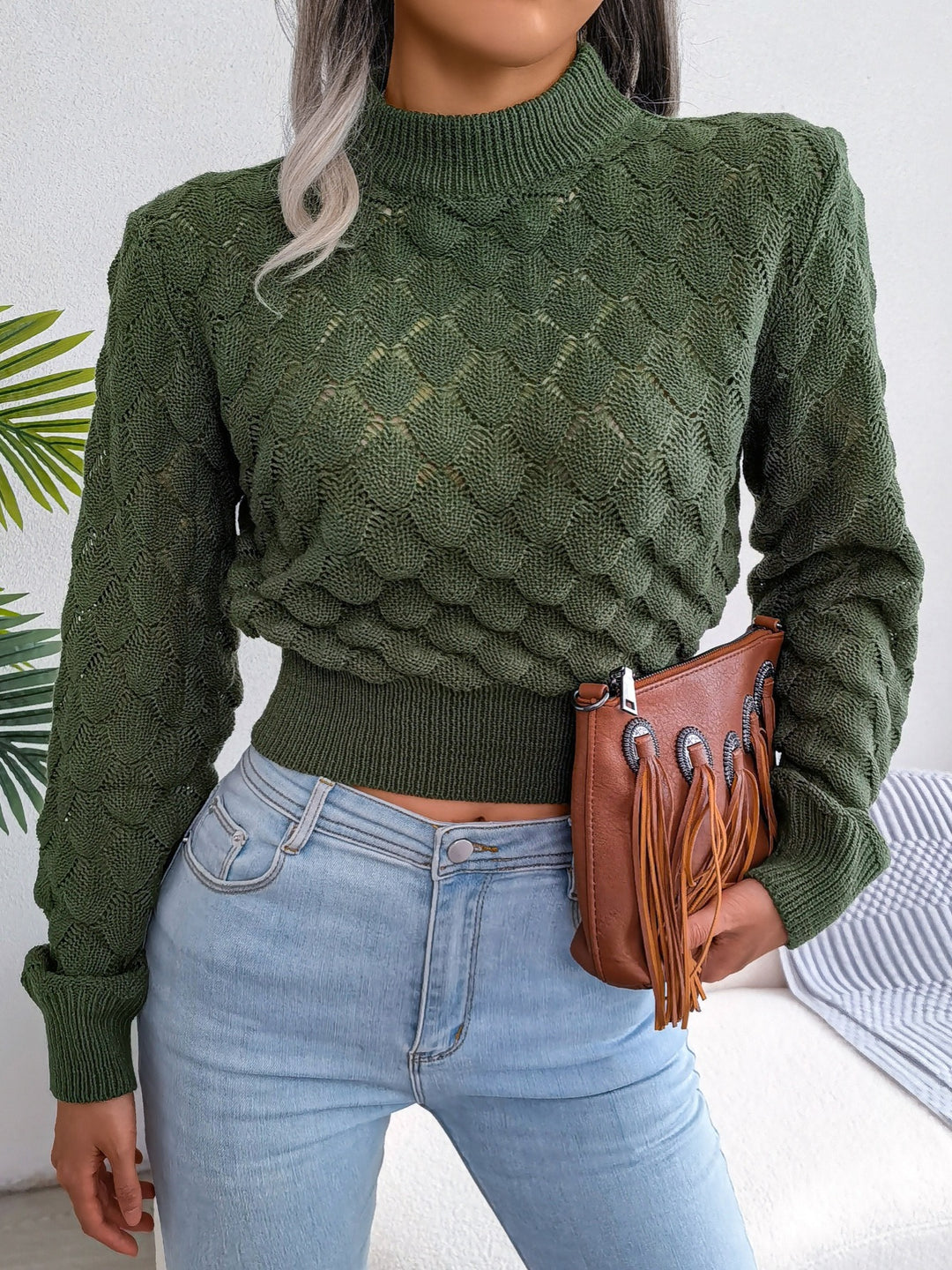 Maisie | Textured Cropped Jumper