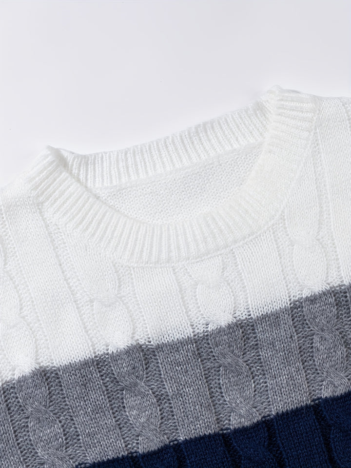 Nigel | Textured Cable-Knit Jumper