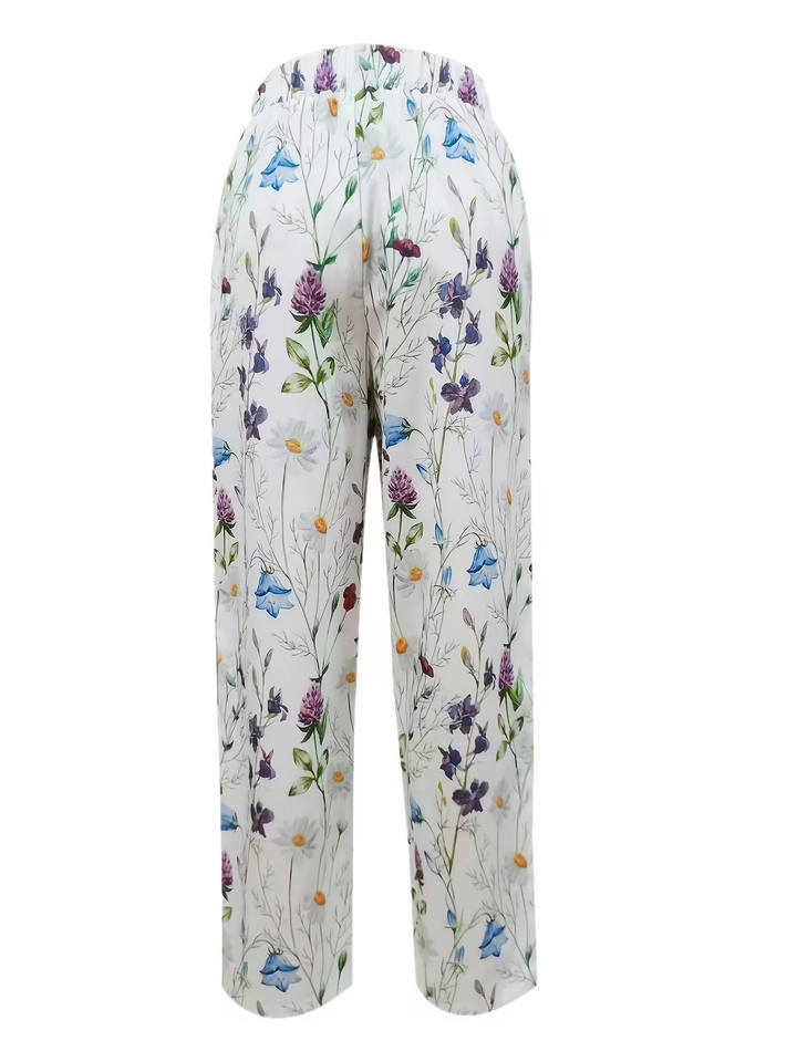 Rose | Stylish Floral Summer Pants