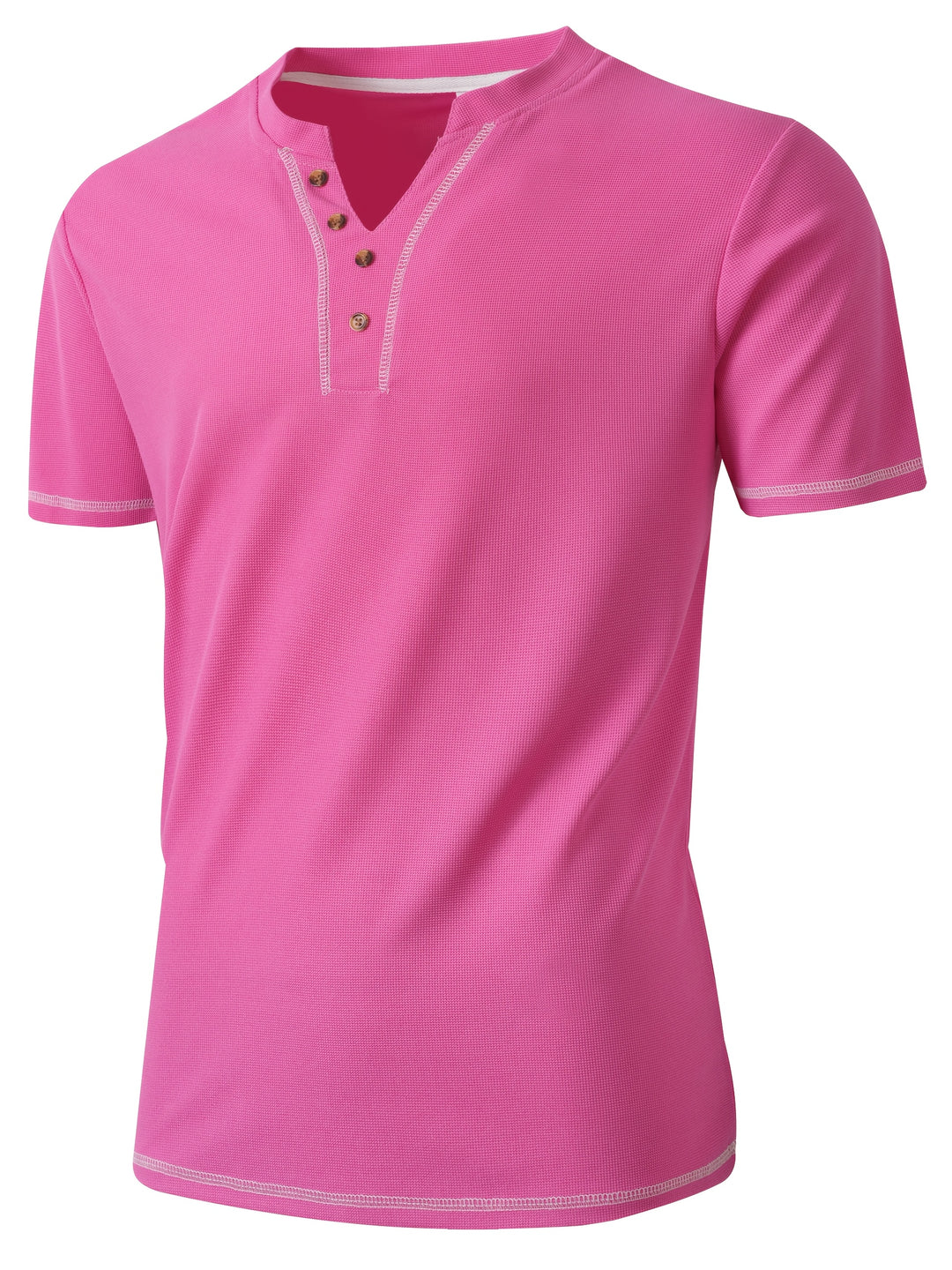 Beckett | Textured Button-Neck Henley