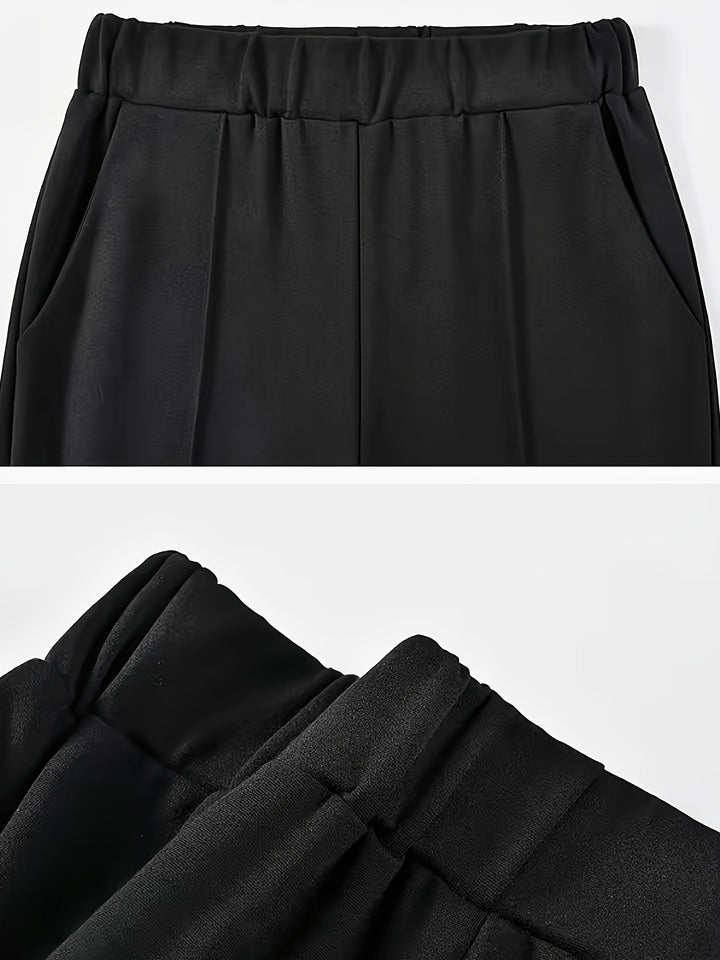 Marlene | High-Waisted Straight-Leg Trousers
