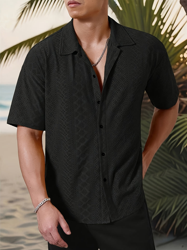 Rhett | Textured Short-Sleeve Casual Shirt