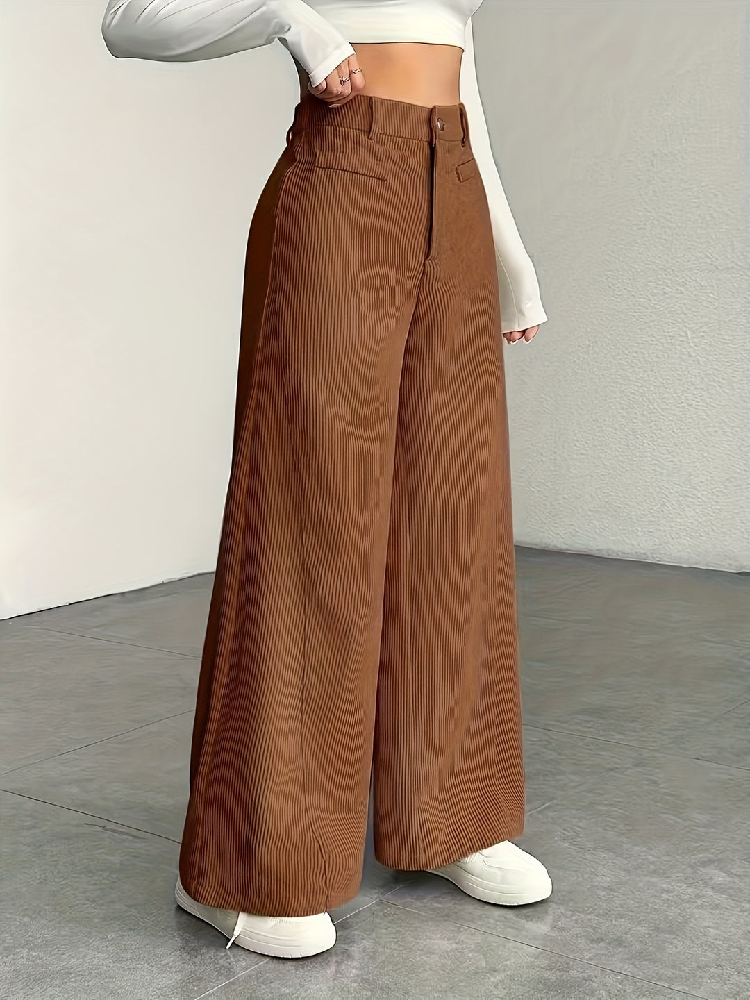 Nora | High-Waisted Wide-Leg Trousers