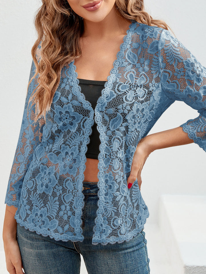 Marlena | Floral Lace Open-Front Cardigan