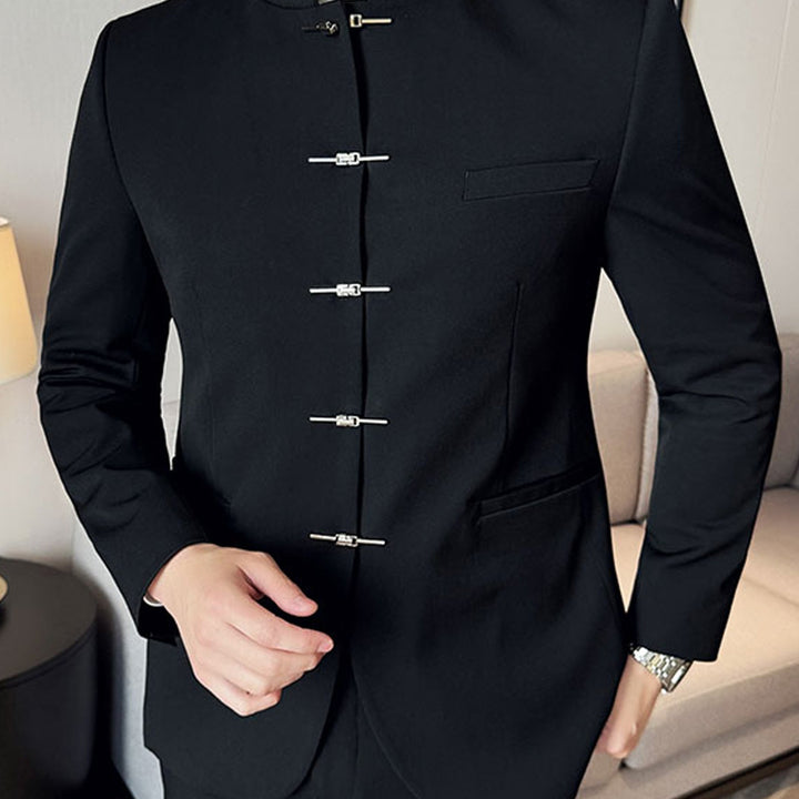 Reid | Refined Stand-Collar Suit Jacket