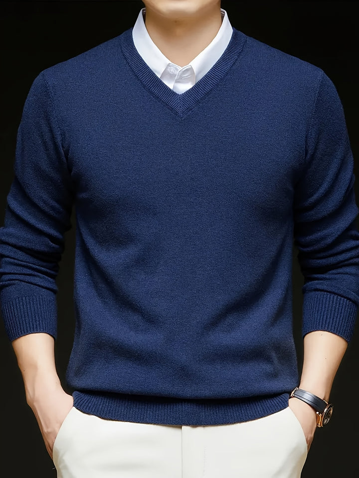 Nigel | Refined V-Neck Jumper