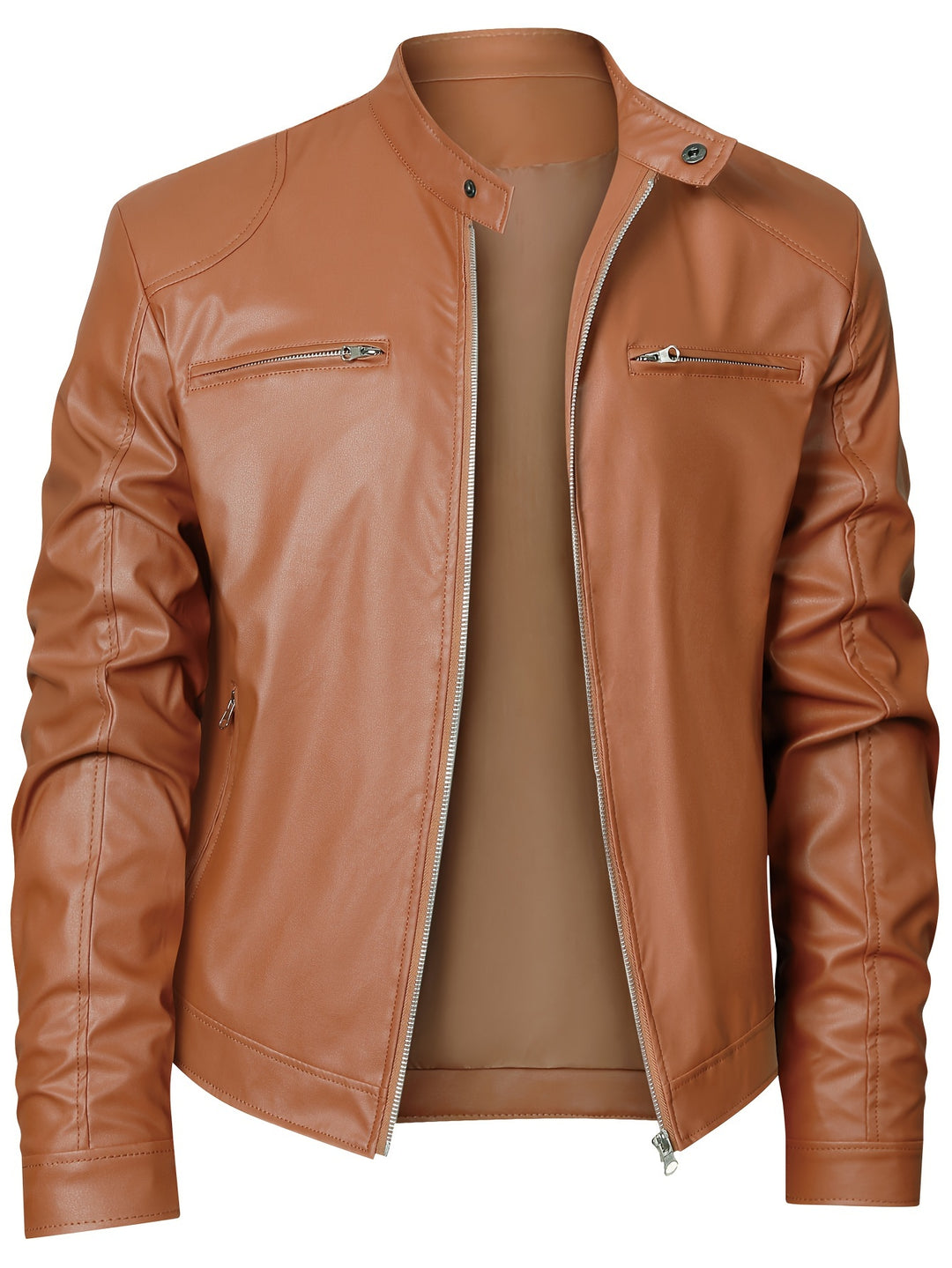Wallace | Stand-Collar Moto Jacket