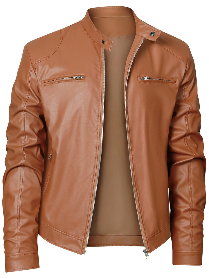 Wallace | Stand-Collar Moto Jacket