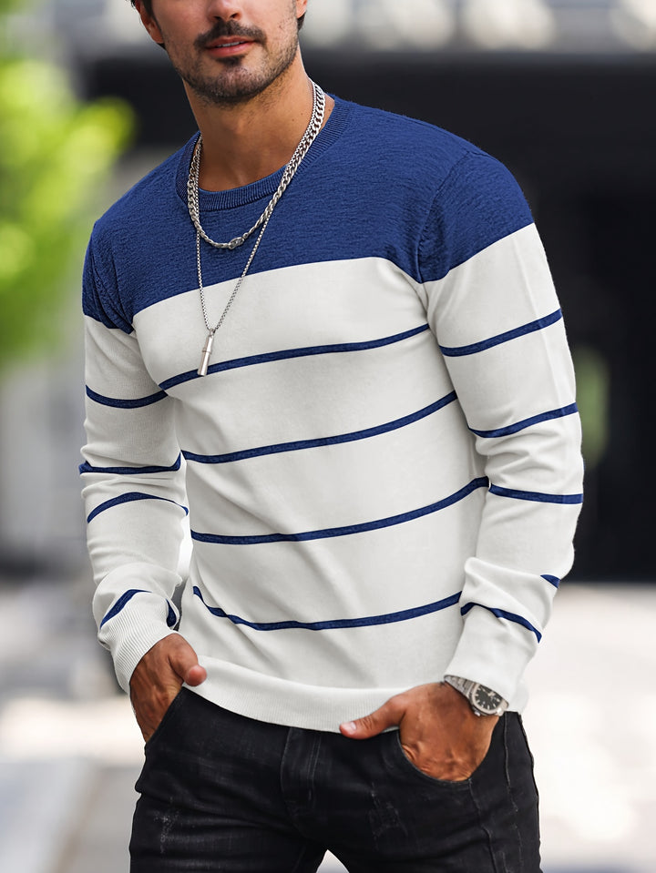 Rory | Colour-Block Striped Pullover