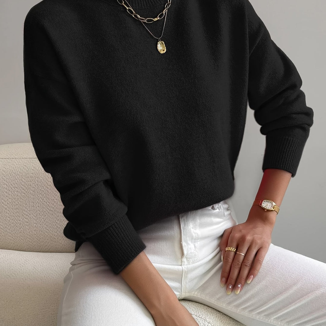 Simone | Relaxed Mock Neck Jumper