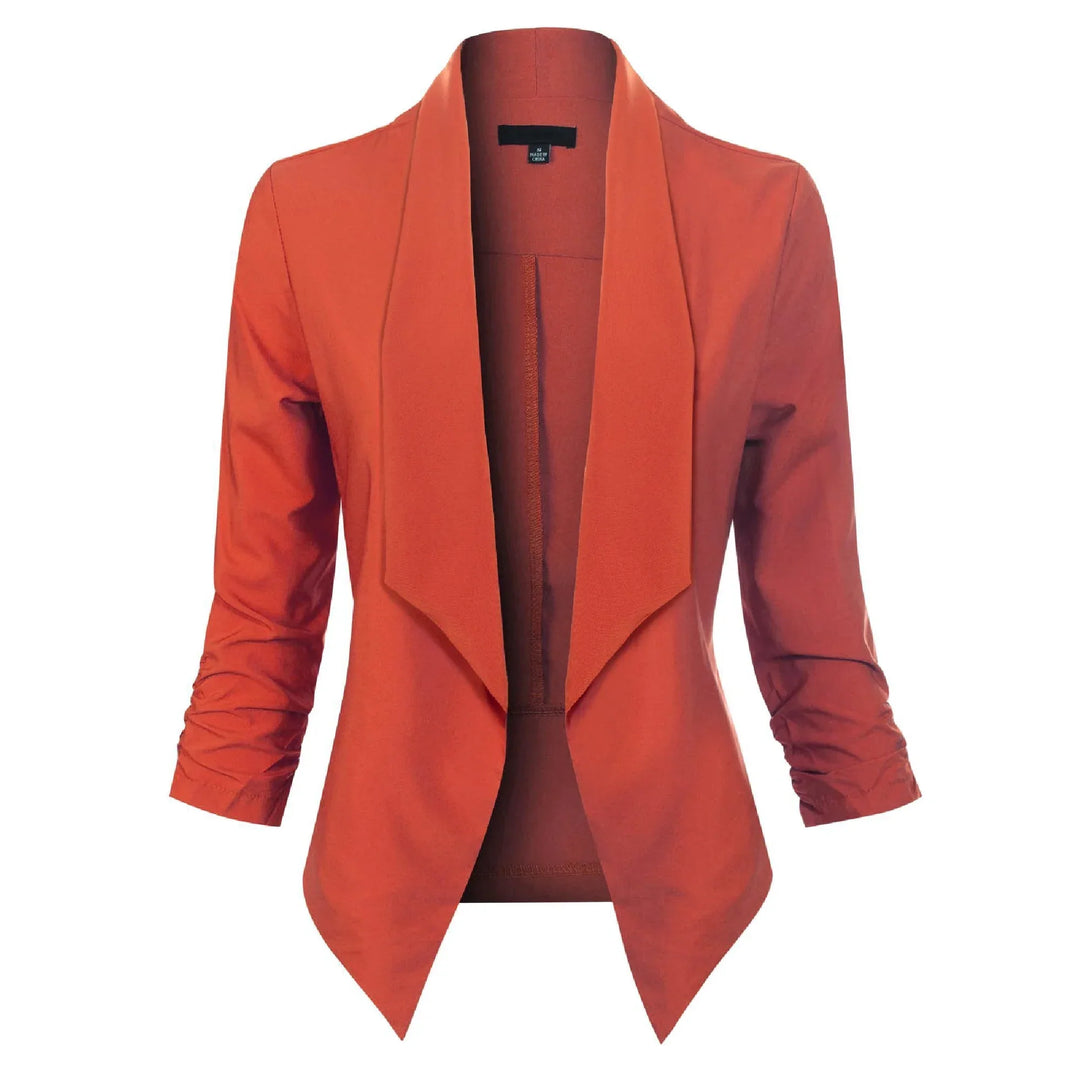 Beverly | Draped Open-Front Blazer