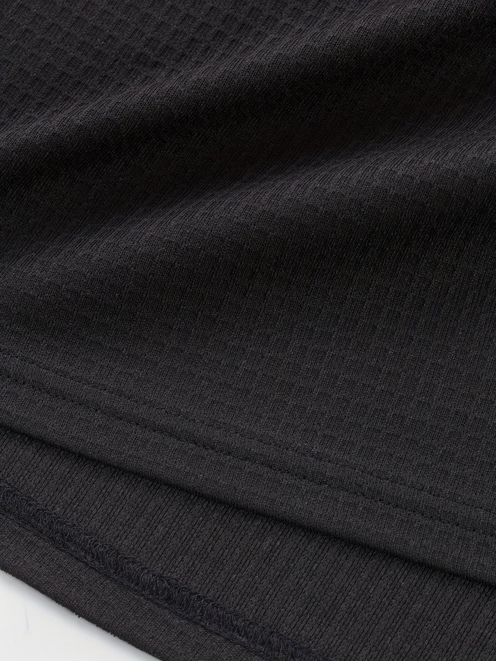 Sawyer | Textured Contrast Henley Shirt