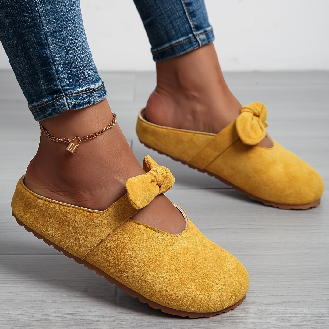 Clara | Charming Bow Comfort Flats