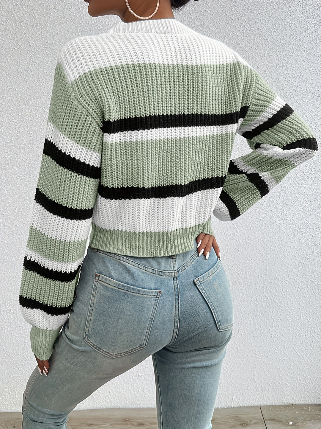 Linnea | Striped Round-Neck Sweater