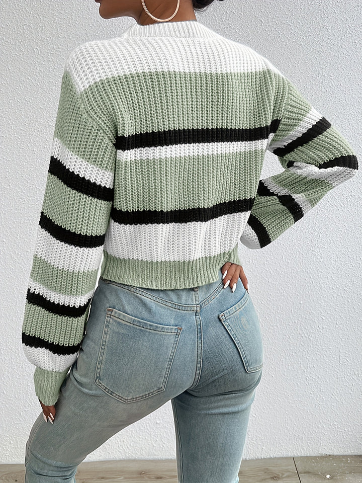 Linnea | Striped Round-Neck Sweater