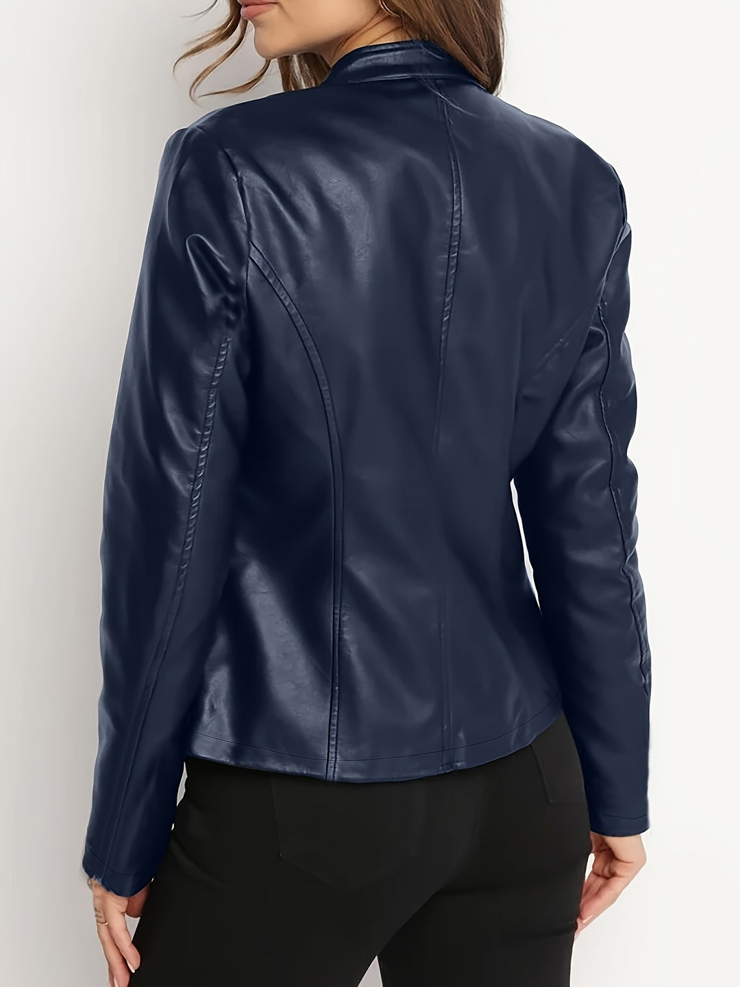 Danielle | Sleek Zip-Up Moto Jacket