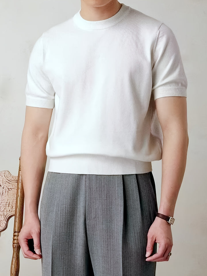 Rowland | Refined Short-Sleeve Knit Top