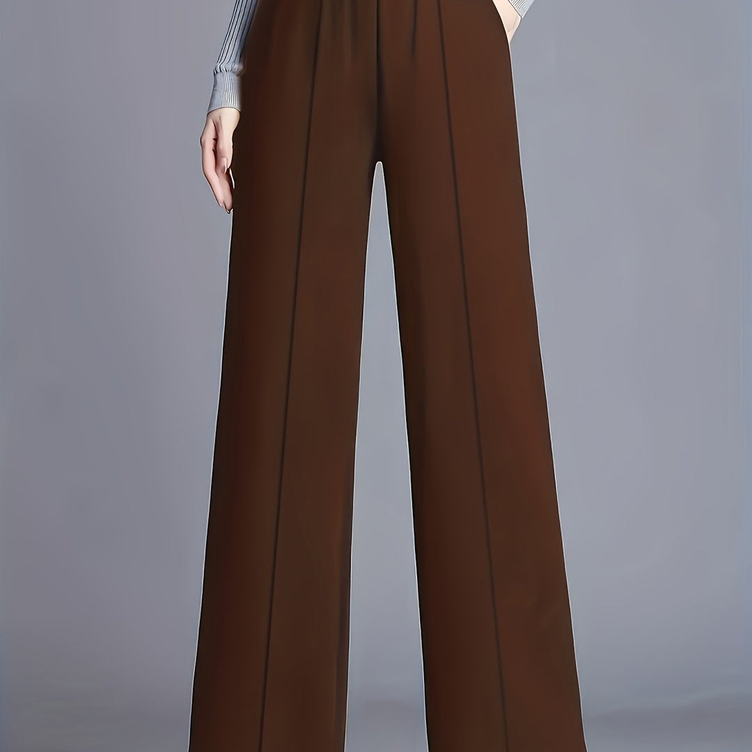 Marlene | High-Waisted Straight-Leg Trousers