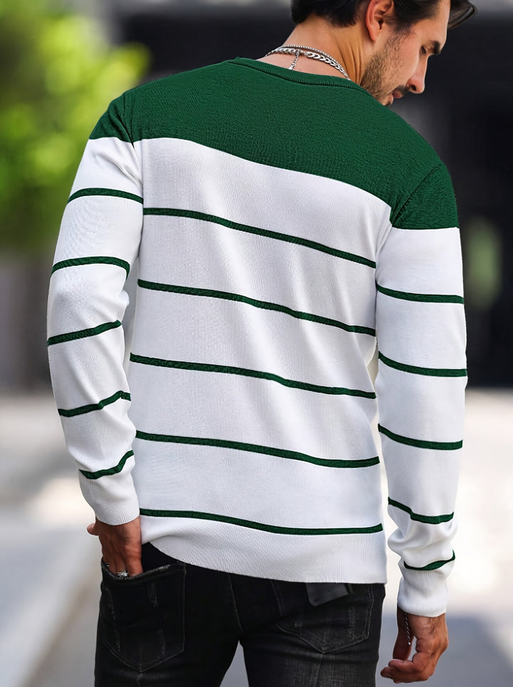 Rory | Colour-Block Striped Pullover