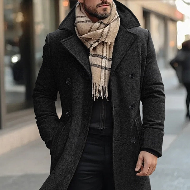 Bertram | Tailored Double-Breasted Overcoat