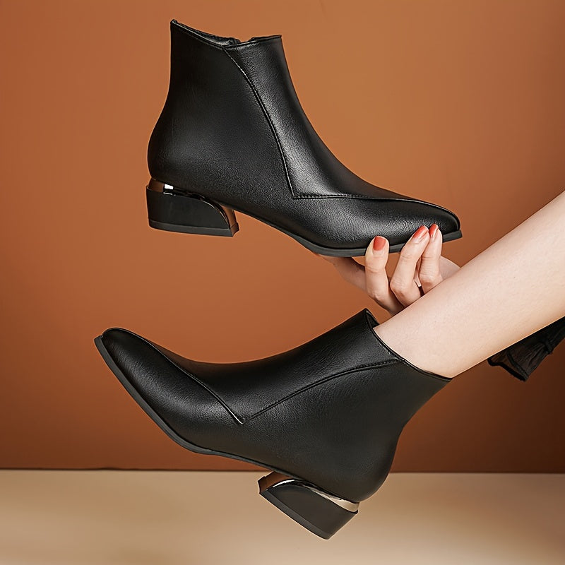 Helena | Refined Pointed-Toe Ankle Boots