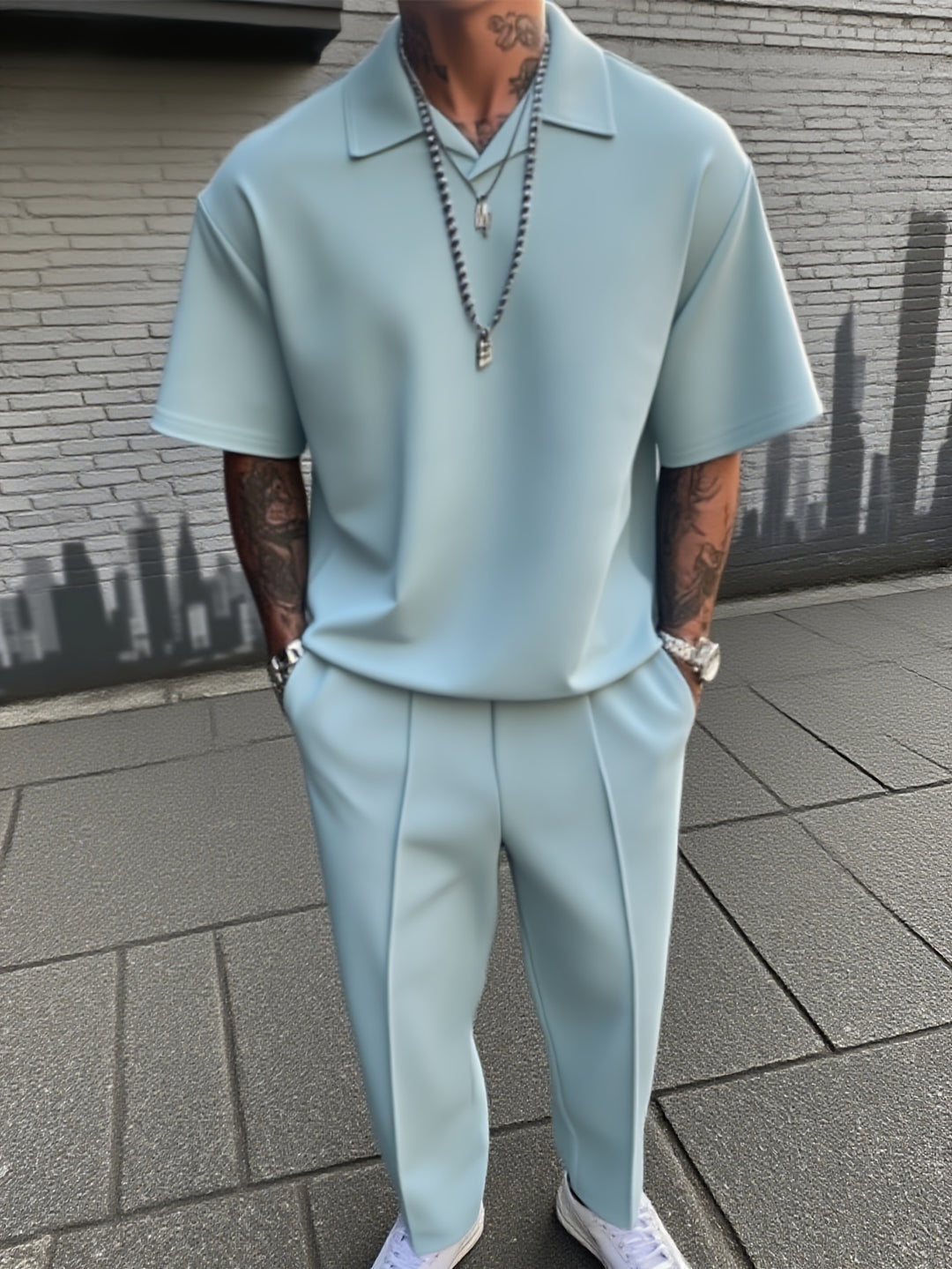 Rhett | Refined Short-Sleeve Two-Piece Set