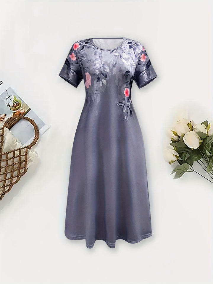 Della | Floral A-Line Midi Dress