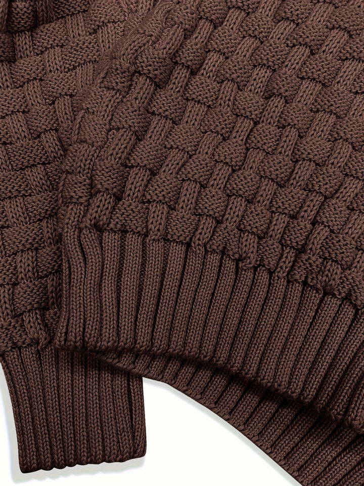 Barrett | Textured Shawl-Collar Jumper