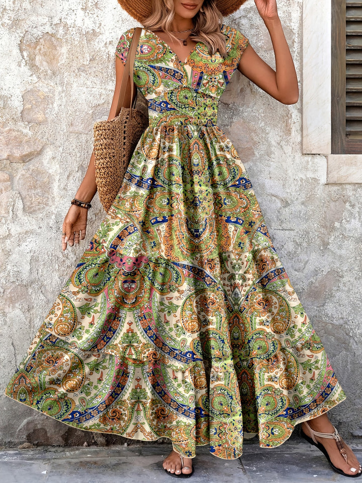 Tabitha | Paisley Print Maxi Dress