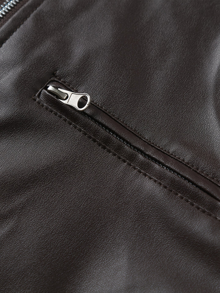 Wallace | Stand-Collar Moto Jacket