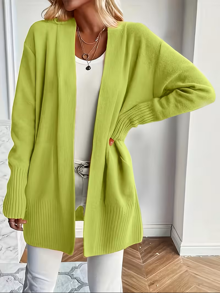 Sabine | Draped Open-Front Cardigan