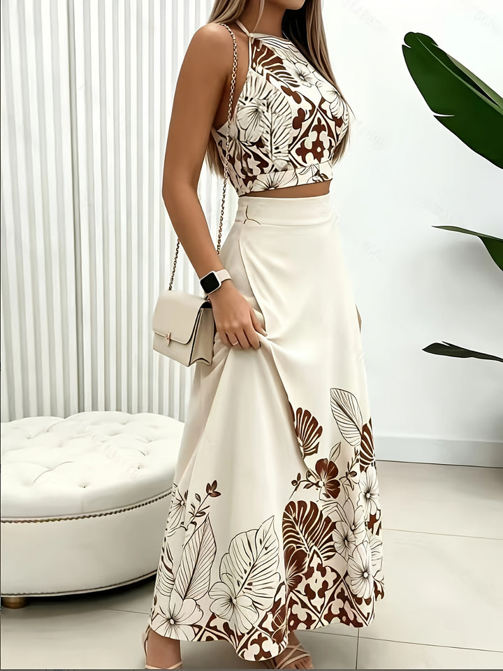 Nora | Tropical Print Skirt Set