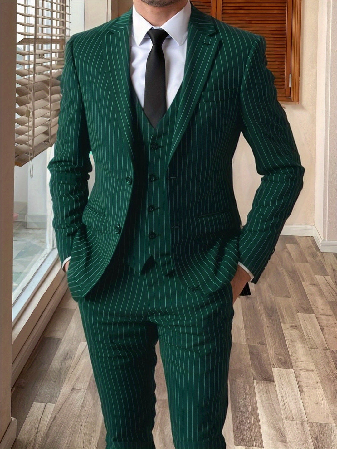 Maxwell | Pinstripe Three-Piece Suit