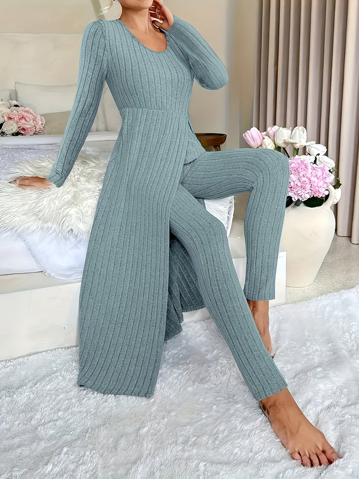 Gemma | Ribbed Lounge Two-Piece Set