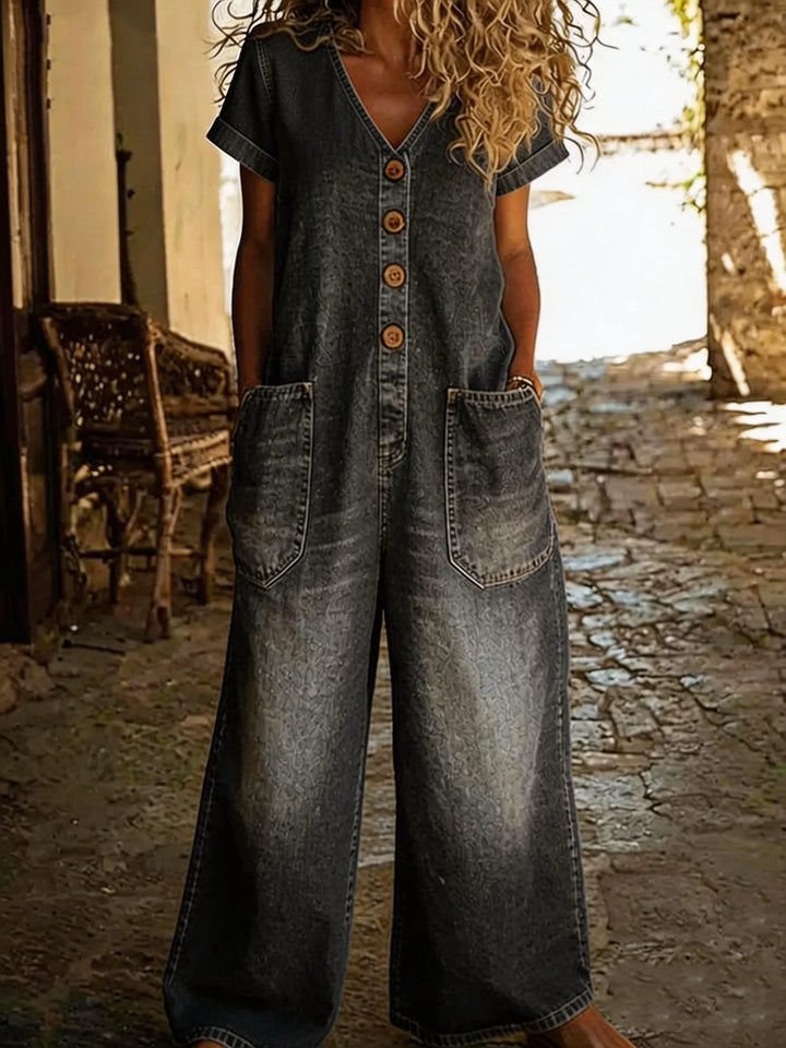 Elara | Relaxed Wide-Leg Jumpsuit