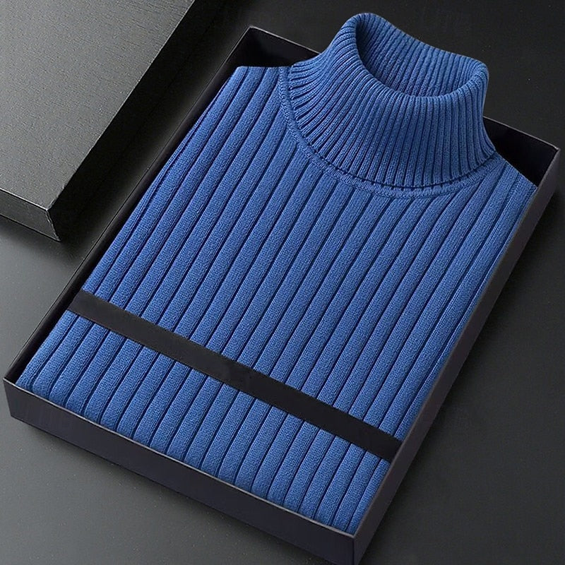 Hamish | Ribbed Roll-Neck Jumper