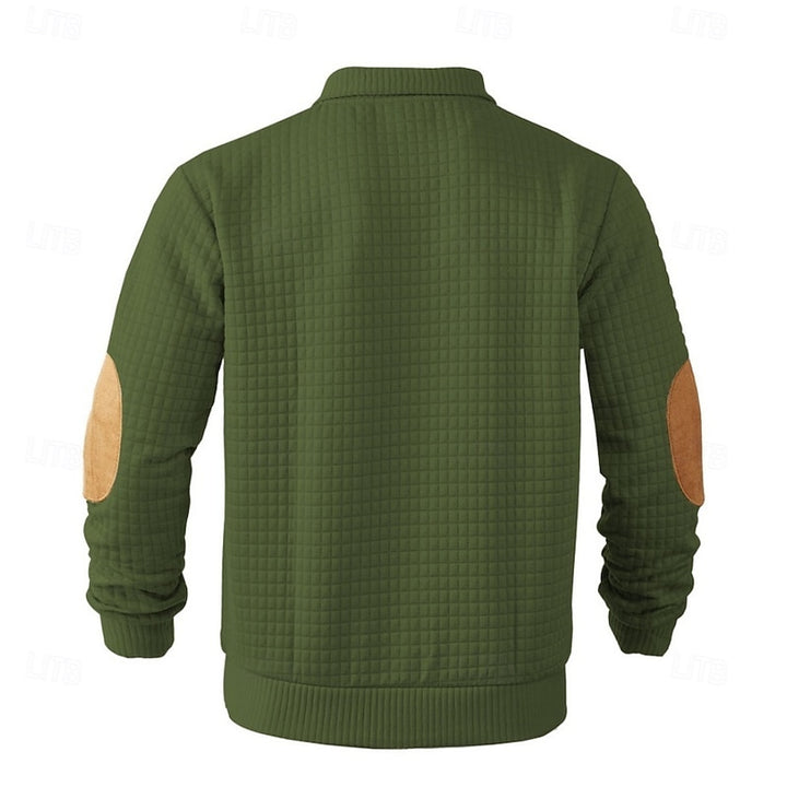 Sawyer | Textured Stand-Collar Pullover