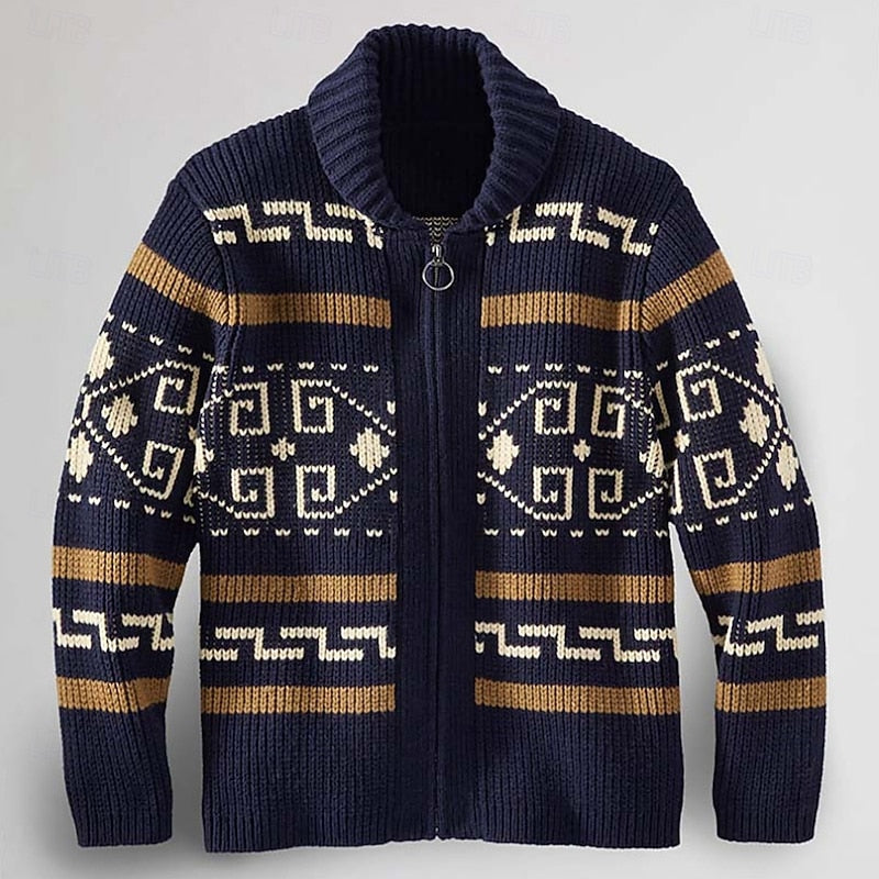 Archer | Heritage Patterned Cardigan