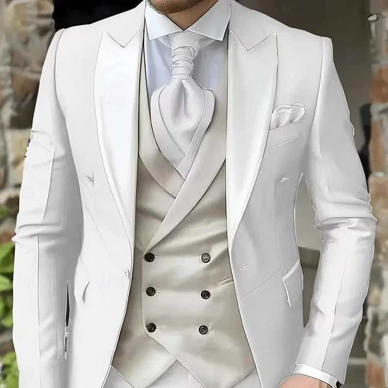 Percival | Peak-Lapel Tailored Three-Piece Set