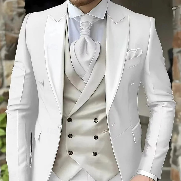 Percival | Peak-Lapel Tailored Three-Piece Set