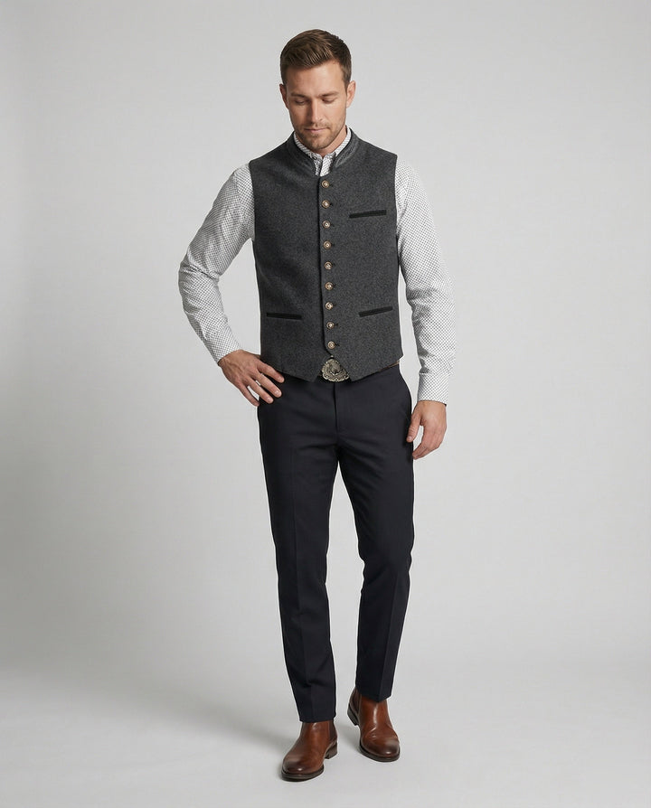 Conrad | Traditional Stand-Collar Waistcoat